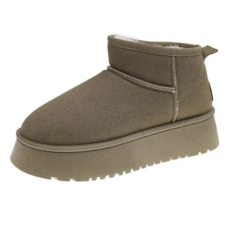 Thickened Fluff Women's Snow Boots Comfortable Warm Ankle Boots Women Winter Ladies Shoes Chunky