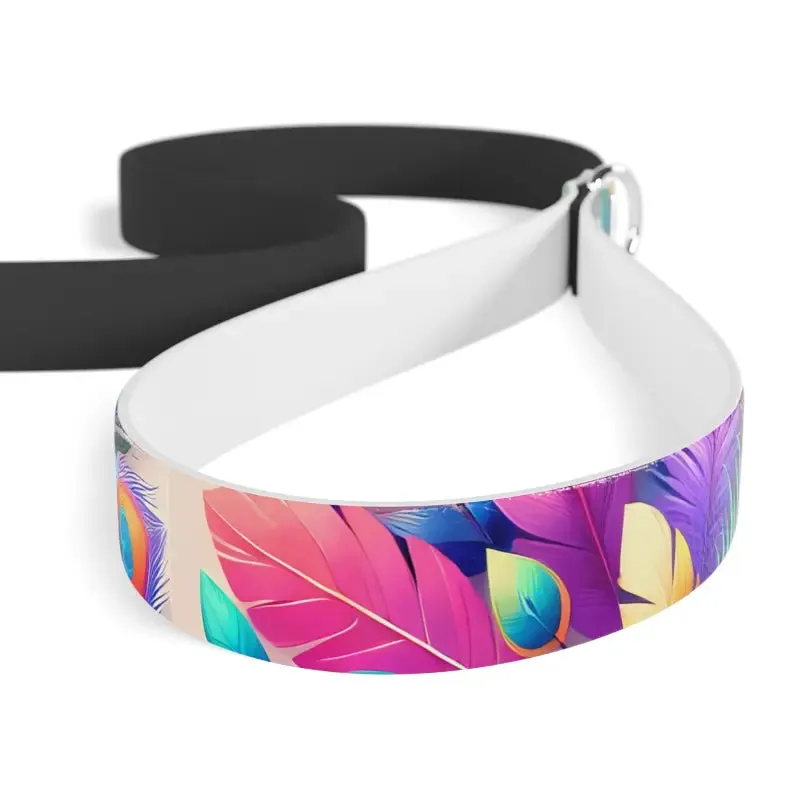 Turn Heads with Feathers Print Dog Leash