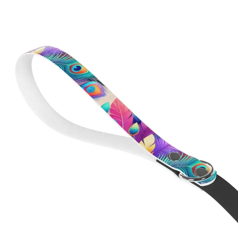 Turn Heads with Feathers Print Dog Leash