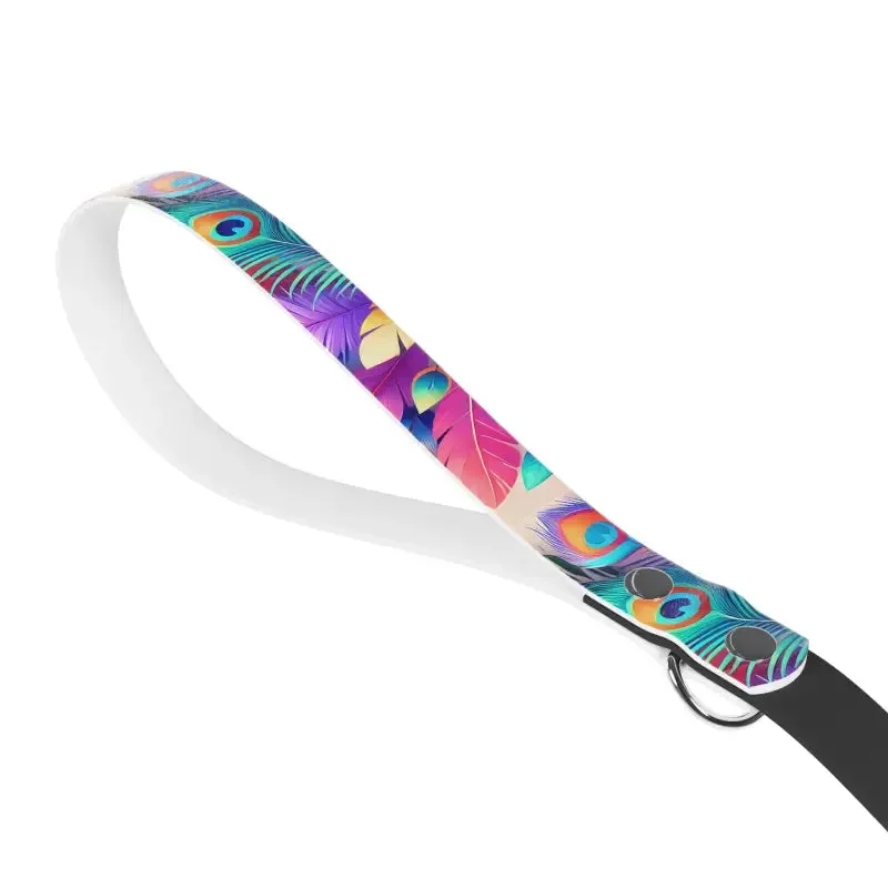 Turn Heads with Feathers Print Dog Leash
