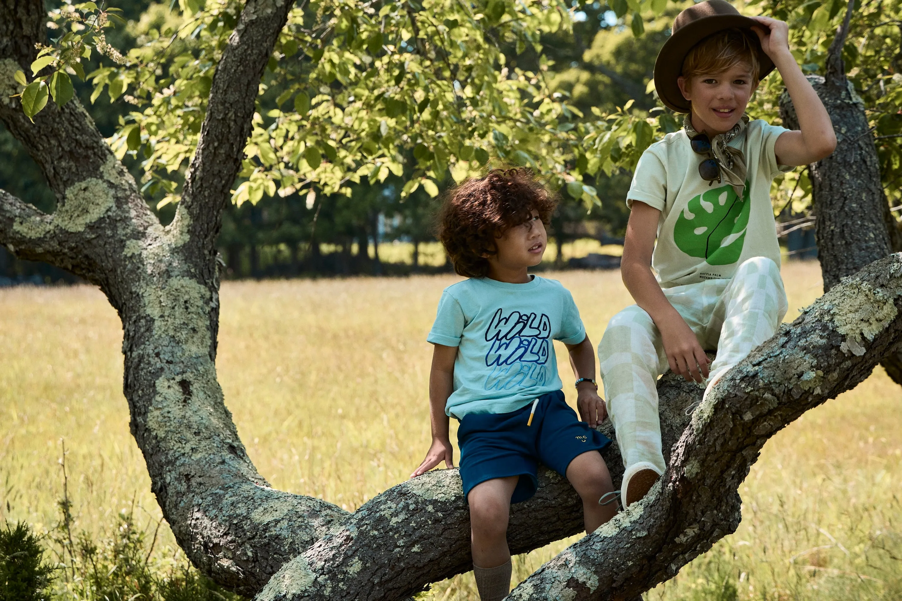 Wild Kid Tshirt Sterling Blue / Multi