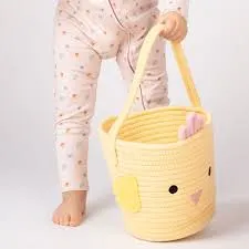 Yellow Chick Rope Gift Basket Kids Gift