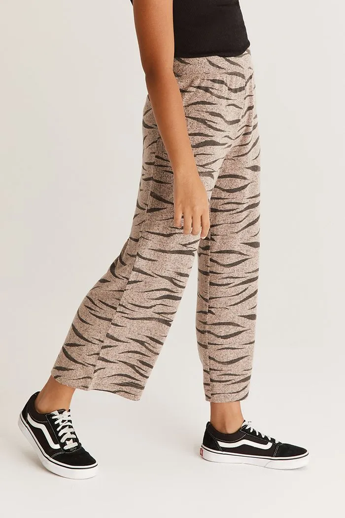 Z Supply Girls Brinley Zebra Pant - Frappe