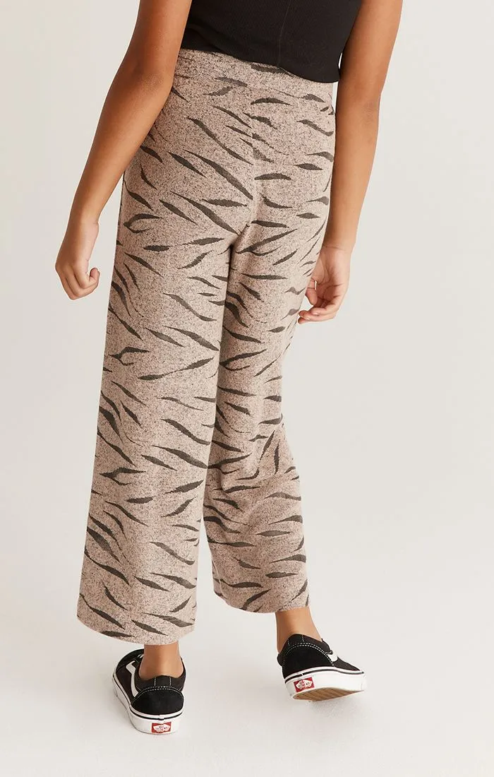 Z Supply Girls Brinley Zebra Pant - Frappe